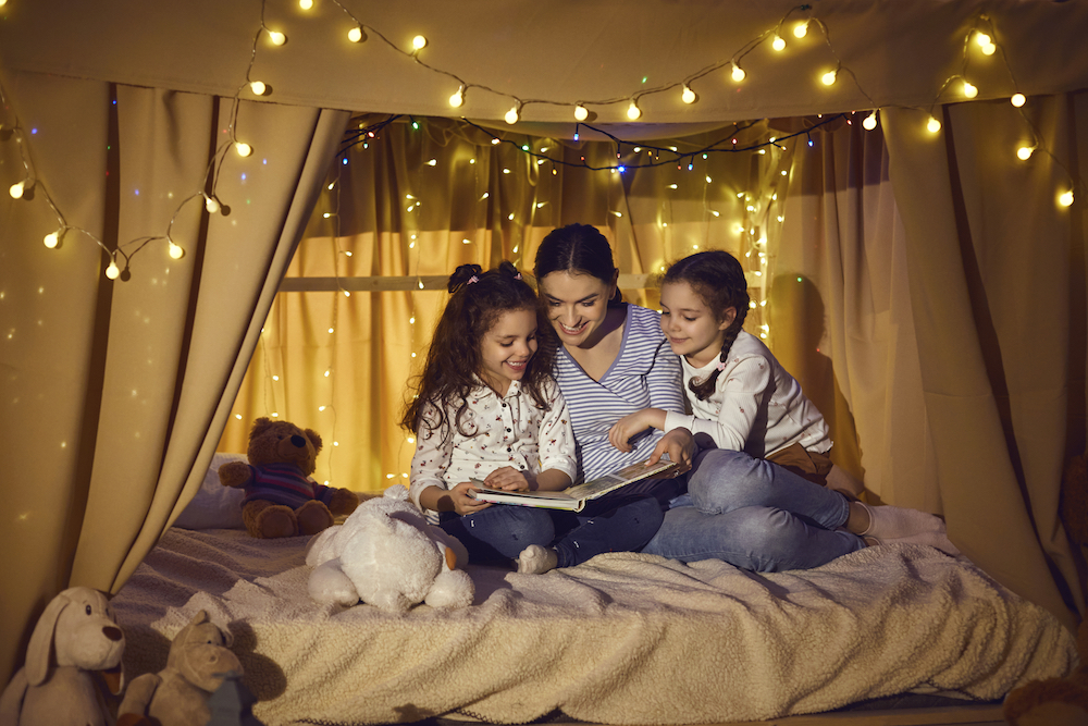 happy family reading a book happy family reading a book